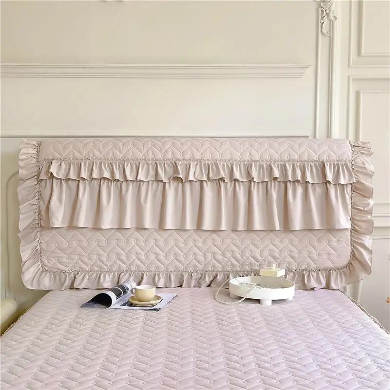 1PCs Thickened Lace Bed Skirt Four Seasons Single Piece Headcover Anti Slip and Dust Proof Bed Covers  Corchas Para La Cama