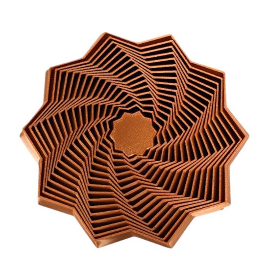 

3D Printed Fractal Fidget Star Stress Anxiety Relief Expanded Star Sensory Toy Whirling Spiral Expandable Star Decompression Toy S
