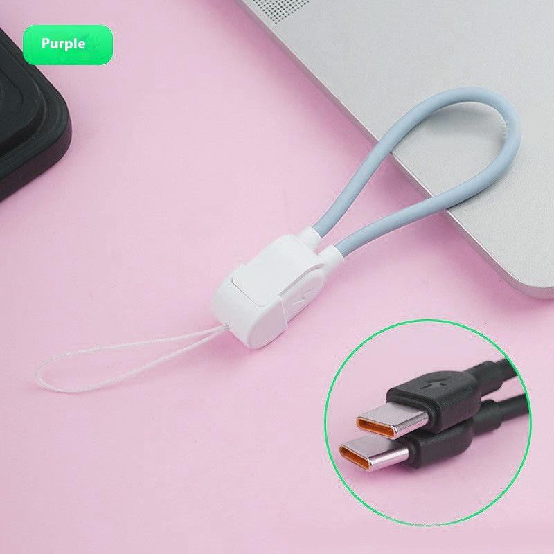 

Power Bank Mobile Phone Lanyard Portable Charging Cable Two-In-One Anti-Lost Rope Suitable For Type-C Pd Fast Charging Cablepowe