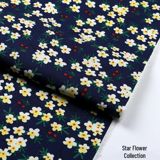 

Поплин из чистого хлопка с цветочным рисунком для летних платьев для девочек – Свежий пасторальный принт