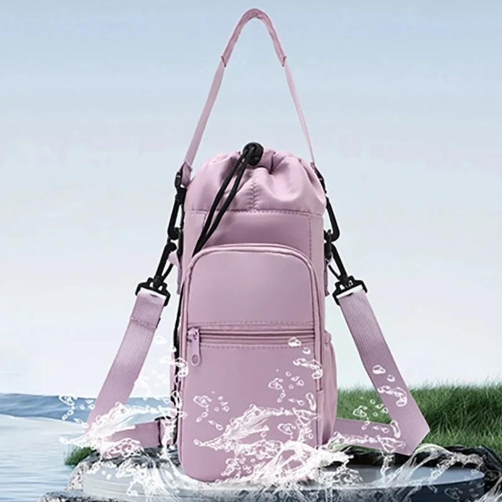 Adjustable Strap Water Bottle Bag Insulated Vacuum Cup Carrier Cover  for Outdoor