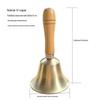 8 cm Kupfer-Handglocke mit Holzgriff - Ideal für Unterricht, Klassenzimmer, Haustiere oder Weihnachten