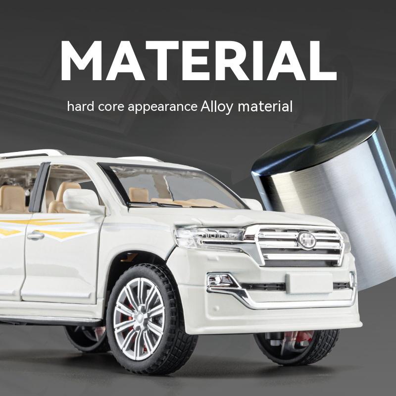 1:24 Simulated Land Cruiser SUV Alloy Car Model Ornament Metal Business Sedan Model Give Boyfriend Gift