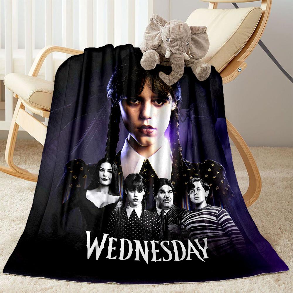 Wednesday Addams Clockwork Blanket Suitable for sofas,travel, living rooms also a good gift for friends and family Suitable for all seasons.