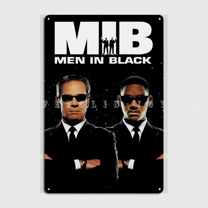 

Человек в черном MIB Металлическая табличка Кино Гостиная Дом Печать Таблички Жестяная табличка Постер 20x30cm（7.8x11.8inch）