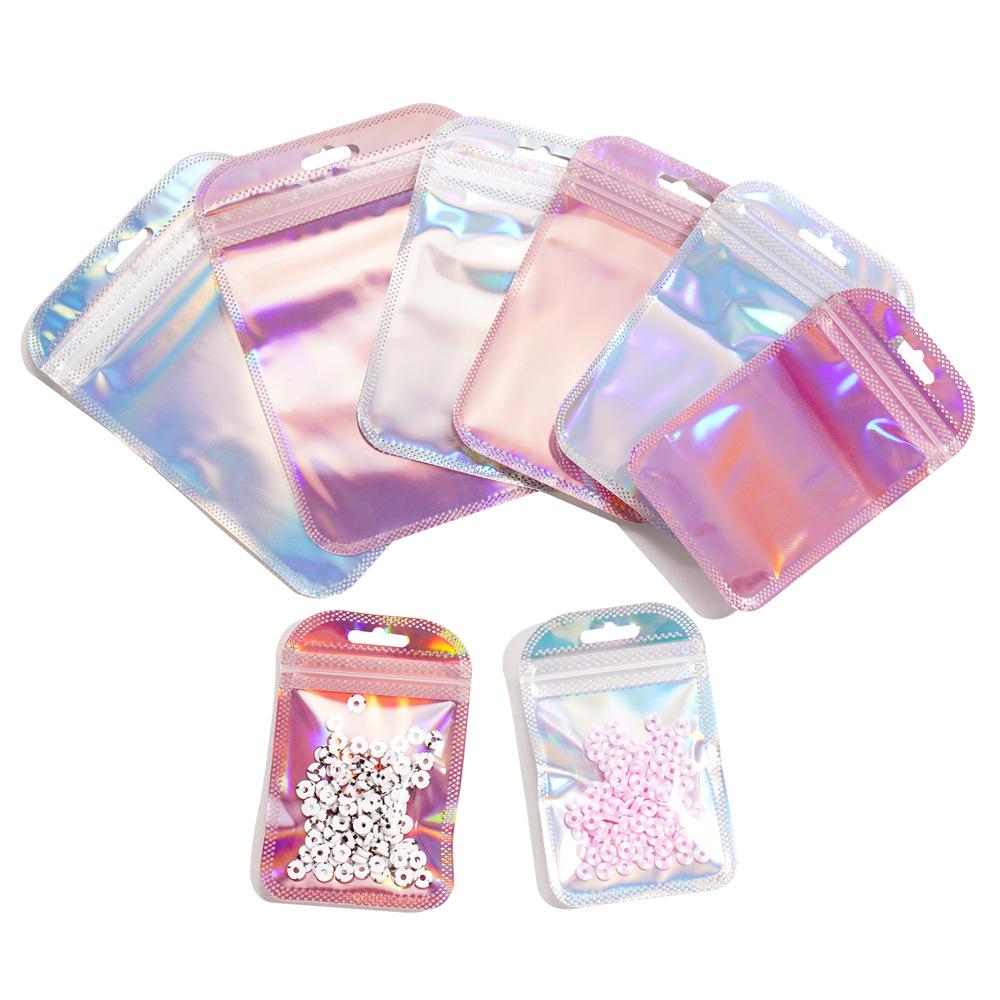 

Colorful Yin Yang Self-Sealing Jewelry Packaging Bag, Laser Design 20 pcs/package (5.5*9 cm) ~16g