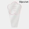 50pcs Transparent Flowers Packaging Plastic Bags Portable Bouquet Wrapping Paper  Florist