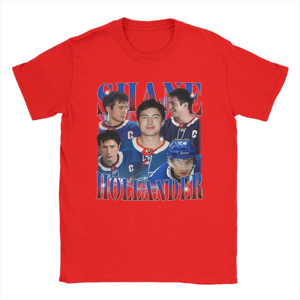 Vintage Ilya Rozanov leckt Shane Hollanders Gesicht T-Shirt Herren Rundhals Baumwolle T-Shirts Erhitzte Rivalität Kurzarm T-Shirt