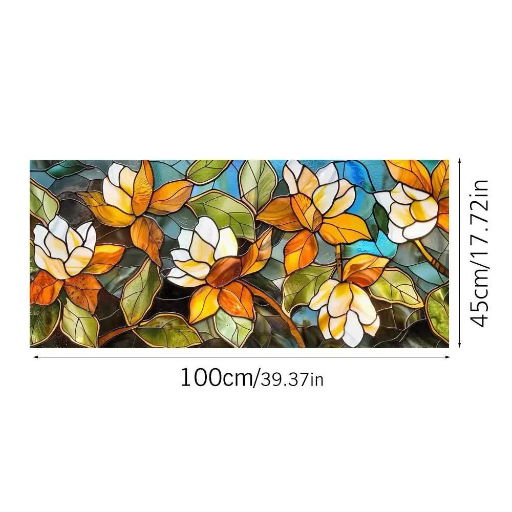 PVC Privacy Window Film Electrostatic Glass Stickers Geometric Abstract Mosaic Pattern Window Sticker Room Bathroom Home Decor