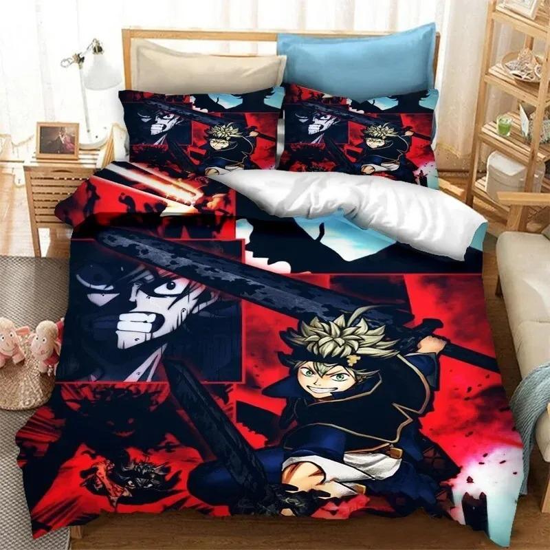 Anime Black Clover Asta Bedding Collection Duvet Cover Bedroom Comforter Covers Single Twin King Size Quilt Cover Home Textiles