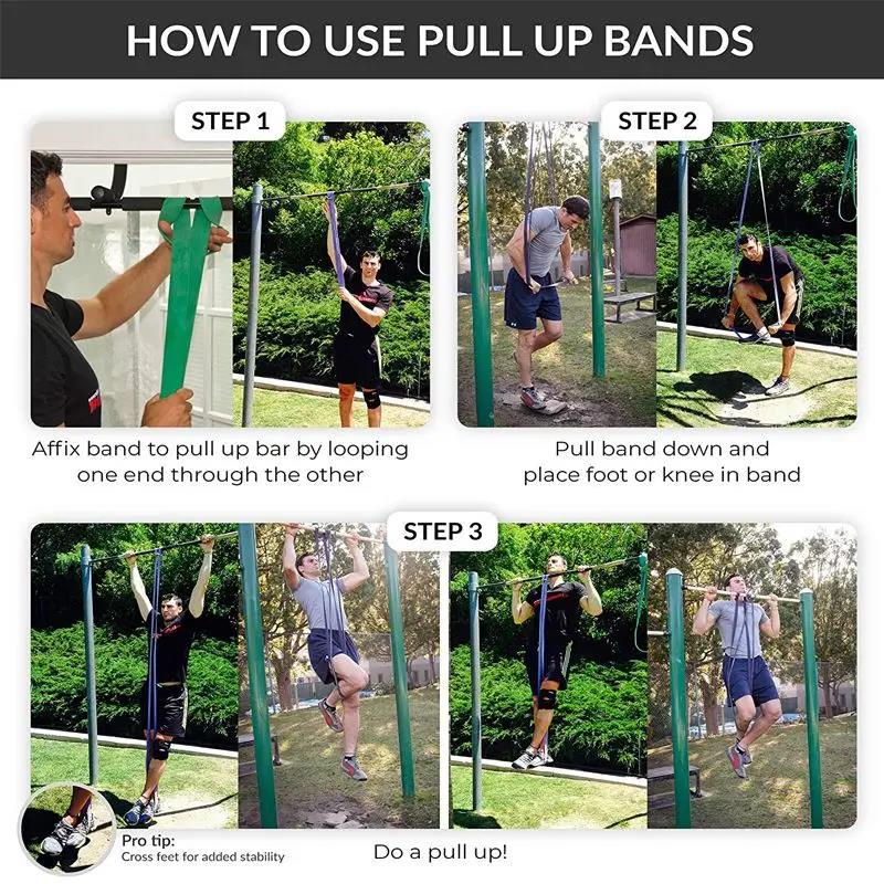 1PC 5~85lbs Heavy-Duty Resistance Band Agility Training Workout Gym Equipment Yoga Pilates Accessories Rubber Band Home Gym 3