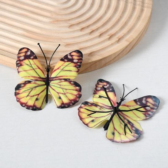 4 Pcs 3D Butterfly Wall Stickers Colorful Butterflies Wall Decal Removable Wall Art Murals for DIY Crafts Home Office Party Bedroom Decoration