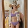 2024 High-End Japan & South Korea Split Bikini: Triangle Sling Vest Two-Piece Swimsuit for Women