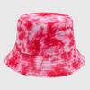 Neutral Summer Tie Dye Printed Fisherman Hat Outdoor Breathable Hat Sunshade