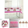 Wreath Unicorn Kids Birthday Party Supplies Colorful Tableware Plates Cup And Forks