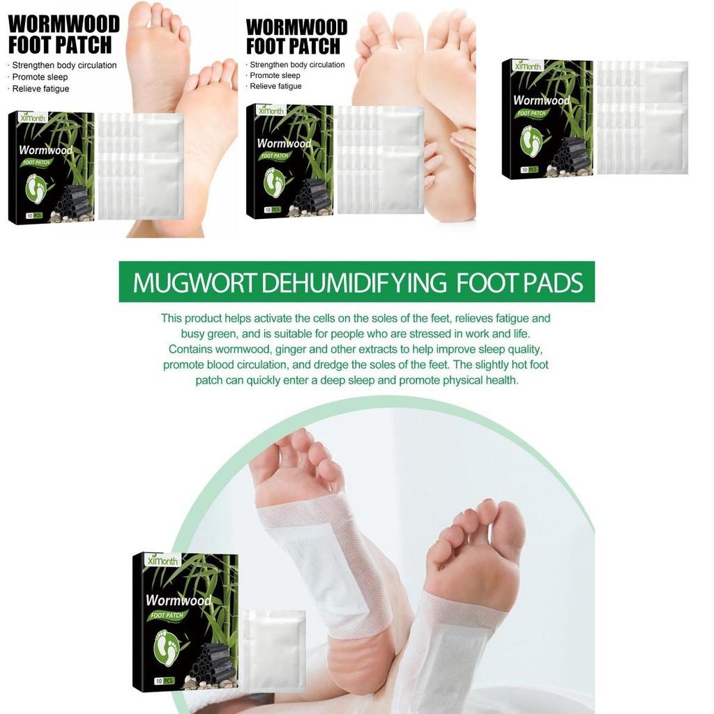 Ximonth Aromatic Mugwort Foot Pads For Deep Cleansing And Relaxation 10pcs