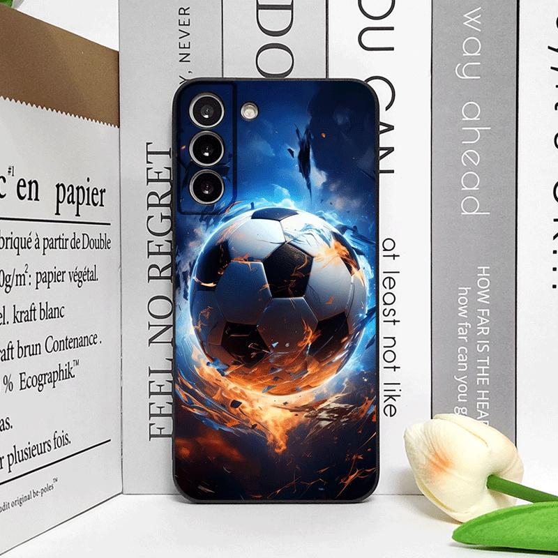 Creative Lightning Football Printed Phone Case for Samsung Galaxy S26 S25 S24+ S23 Ultra S25+ S22 Plus S21 FE S20 5G Soft Cover