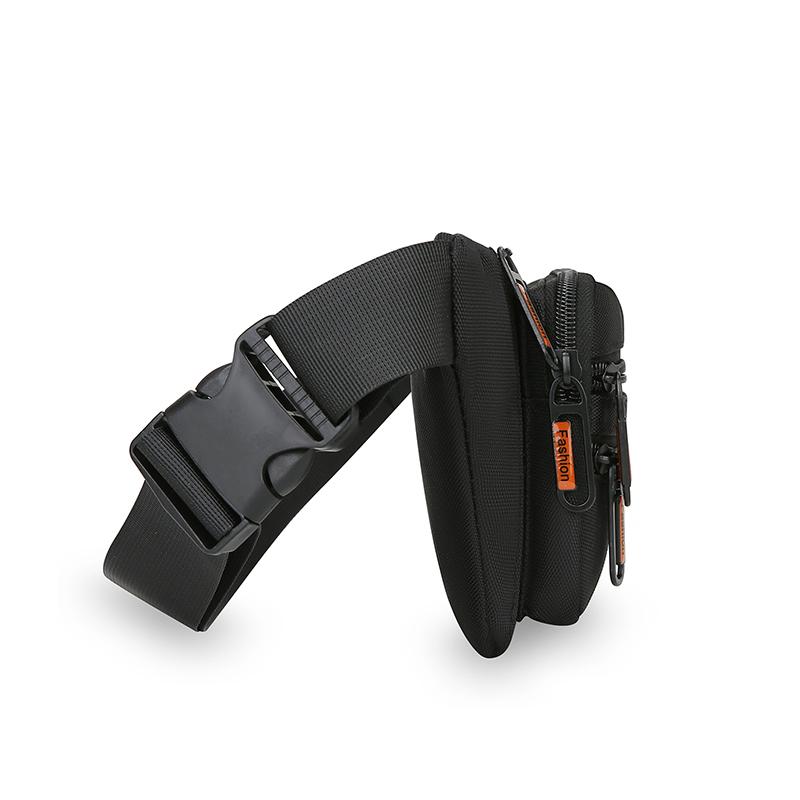 Men Waist Belt Bag Fanny Pack Multi-pocket Motorcycle Rider Outdoor Sports Climb Casual Nylon Male Sling Chest Bum Hip Bags