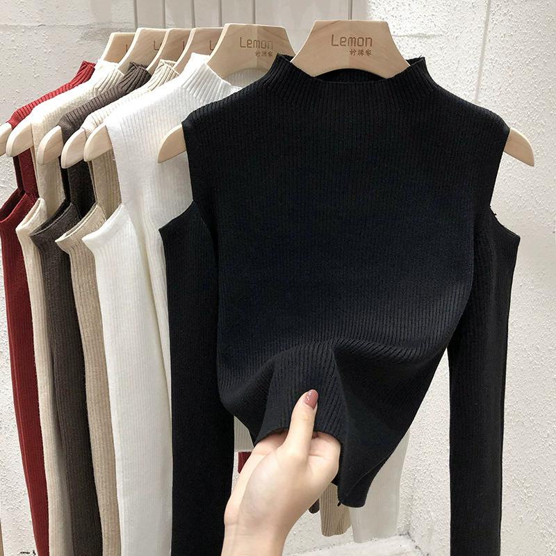 

WTEMPO Women s Spring Autumn Large Size Solid Color O-Neck Sweaters Loose Casual Versatile Long Sleeve Warm Pullovers One Size