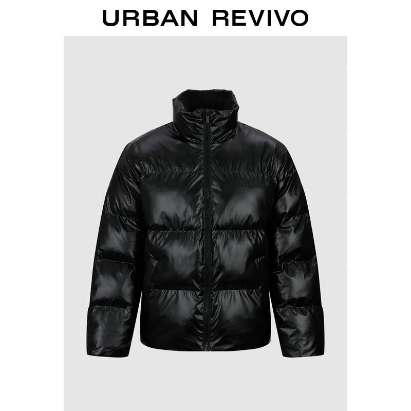 

UR Men s Loose Fit Quilted Stand Collar Padded Jacket M