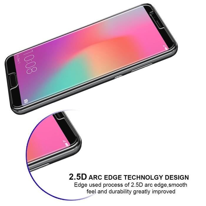 Screen Protector Glass Film - Phonillico® - Huawei HONOR VIEW 10 - Pack of 2 - Ultra Resistant - Anti-Scratch