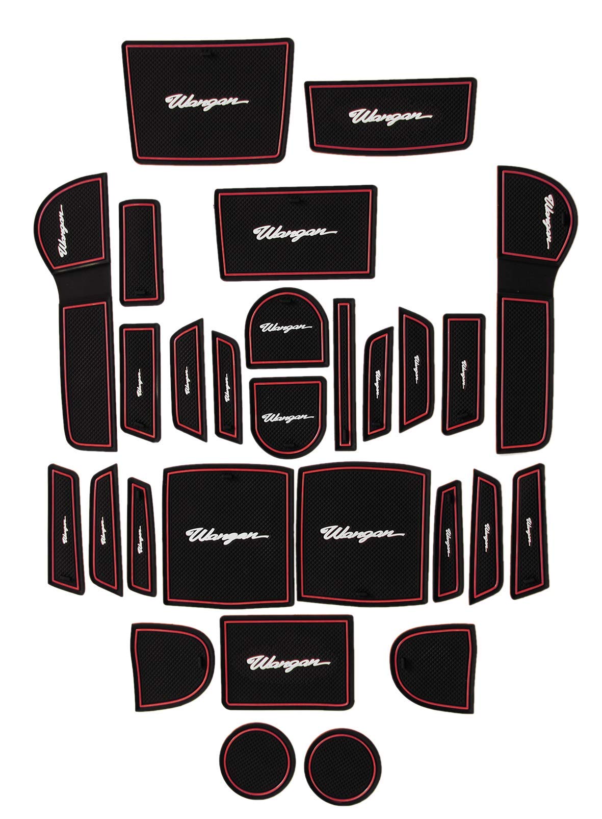 

Wangan Pocket Rubber RM030001 Mat, Rubber, Red, VM/VA/GP/GJ