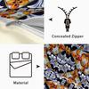 Duvet Cover Set med Keramiskt Kakelmönster - Digitaltryck, 3-delat Sängkläder