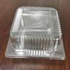 100pcs 5 X 5 Inch Clear Plastic Hinged Take Out Containers Clamshell Takeout Tray Food Clamshell Containers for Dessert, Cakes, Cookies, Salads, Pasta