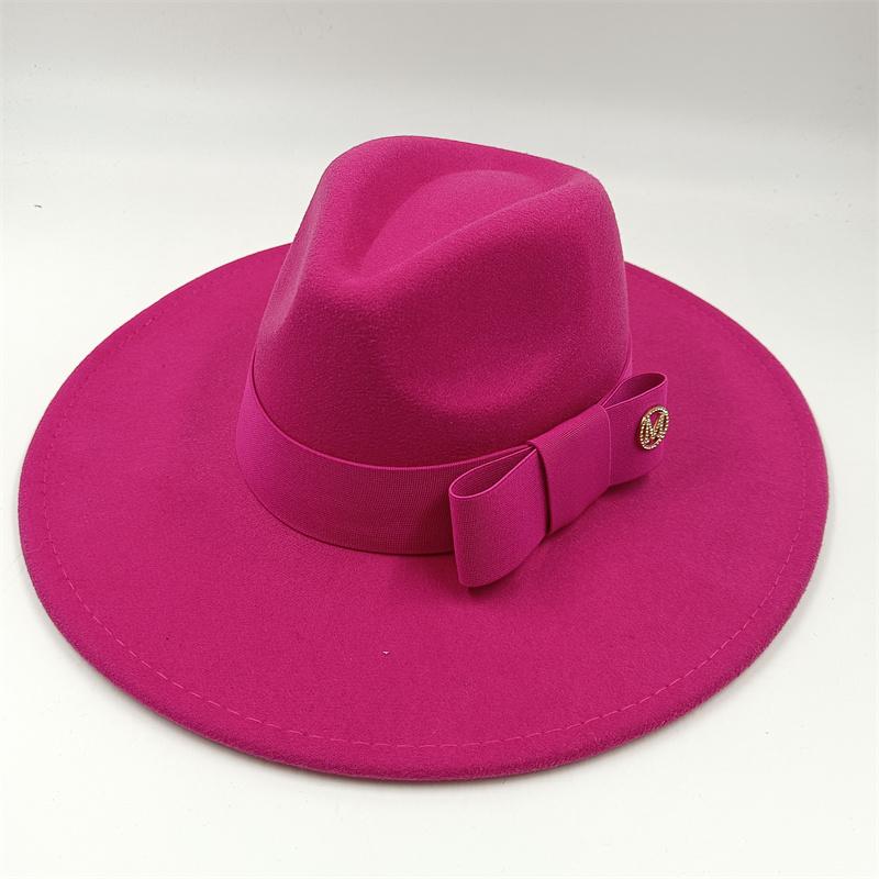 Fedora Fiocco Nuovo Blu Lago Cappello Nuovo Monocromatico Moda Primavera Unisex Cappello Jazz Cappello Fedora Gorras