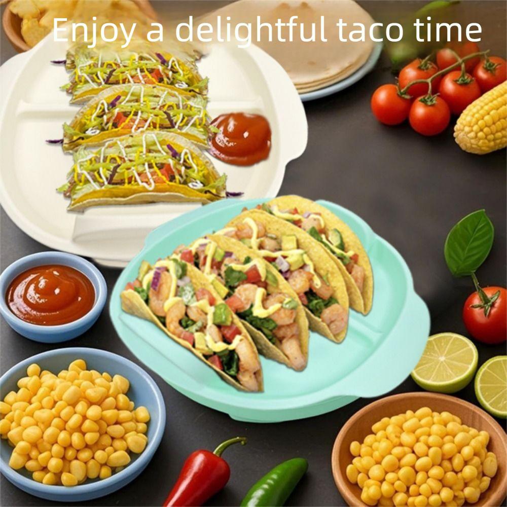 Reusable Silicone Taco Holder Portable Taco Display Stands Microwave Use Pancake Rack  Takeout