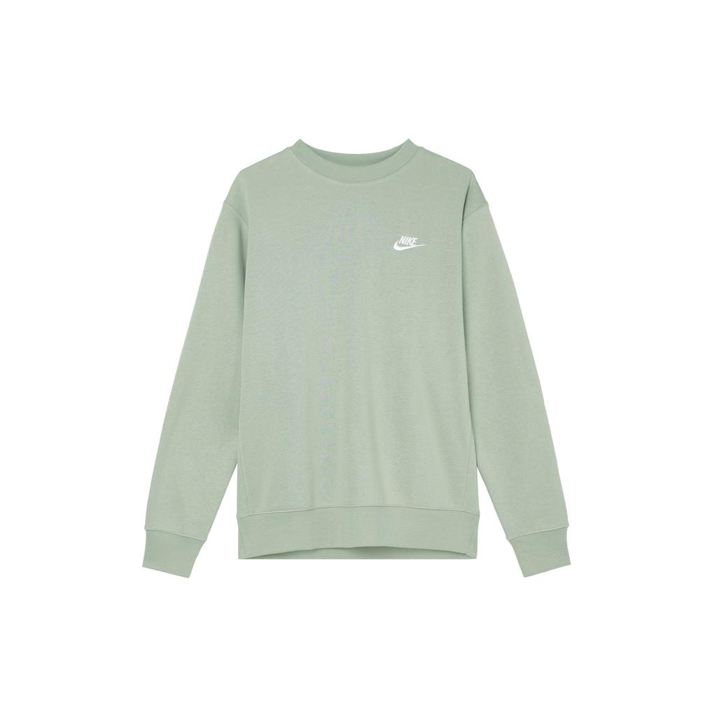 New Nike Sportswear Club FW24 Fleece Sweatshirt Men's Horizon Green BV2663-371