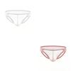 2Pcs/Lot Men's Sexy Low-rise Briefs Ultra-thin See-through Tight Underwear Quick-dry Breathable Solid Color Briefs