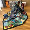90Cm Secret Garden Scarf Women'S Spring And Summer Thin Imitation Silk Scarf Fashion Decorative Shawl Sunscreen Headscarf