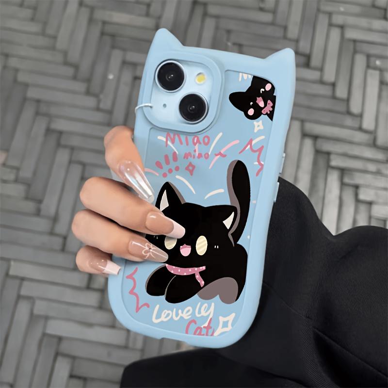 Simple Cat's Ears (Steamed Cat-ear Shaped Bread) Case for iPhone 17 16 15 14 13 12 11 Pro/Max/Plus Drop Proof and Shock Proof