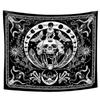 Skull Wall Hanging Tapestry Washable Rectangle Background Wall Cloth For Bedroom Living Room Dorm Decor