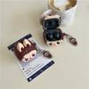 Labubu Toy Silicone Shockproof Protective Earphone Cover Case For Samsung Galaxy Buds FE/2 Pro/2/Pro/FE Case With Keychian