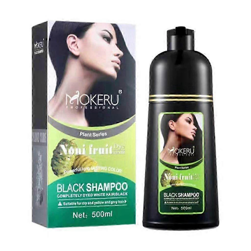Schwarzfärbe-Shampoo für graues Haar Natürliches Kräuterergänzungsmittel Angereicherte Farbe