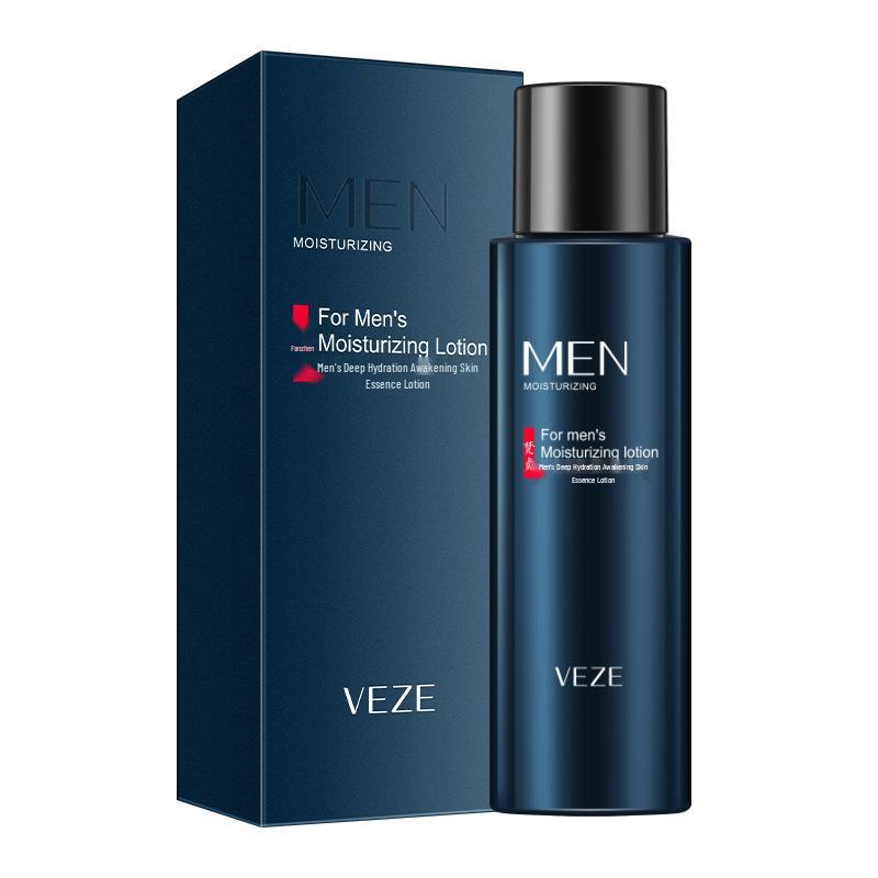 Fanzhen Men's Skincare Set: Oil-Control Facial Cleanser, Hydrating Face Cream, Moisturizing Cleansing Milk, and Refreshing Toner.