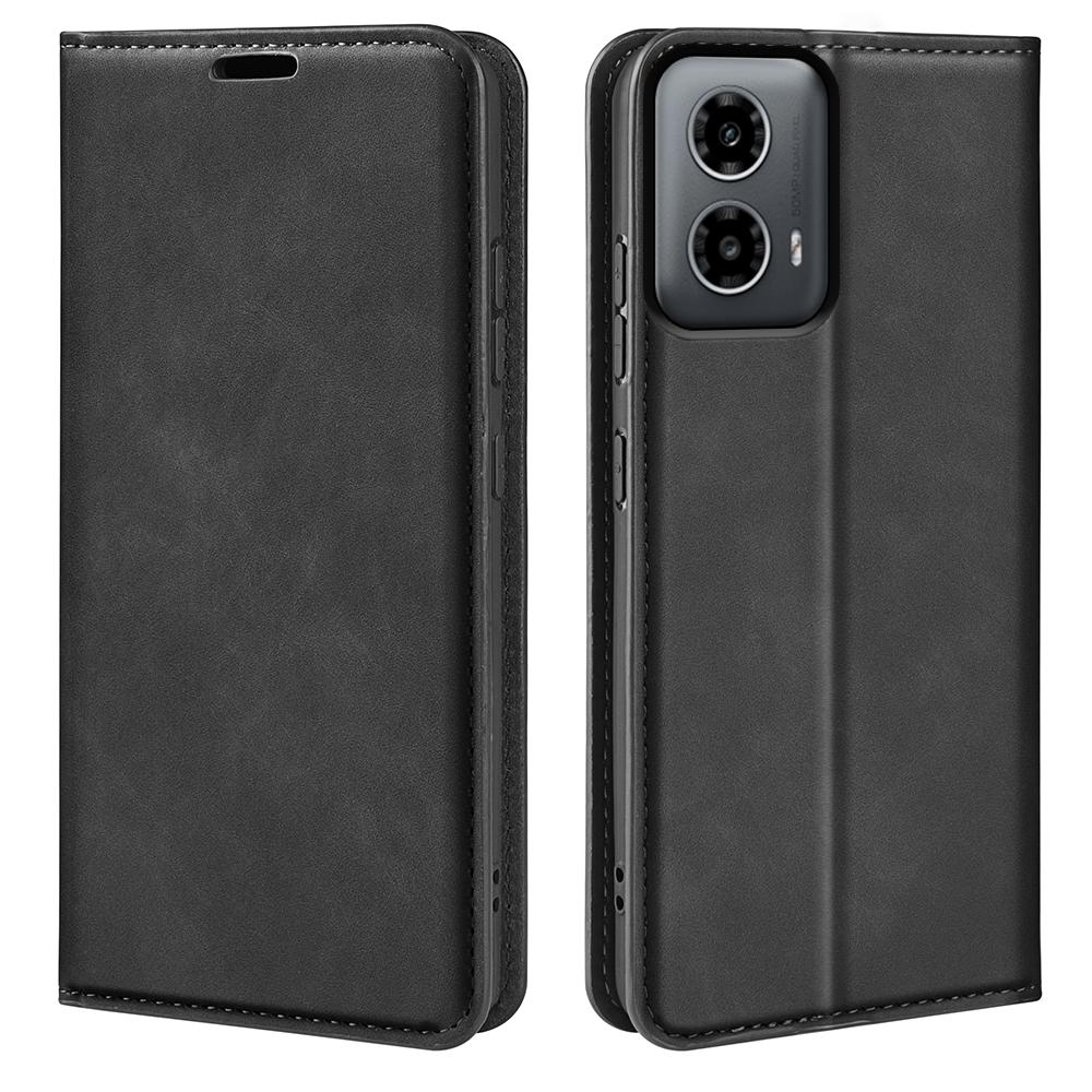 For Motorola Moto G45 5G/G34 5G Case PU Leather Stand View Magnetic Protect Phone Cover