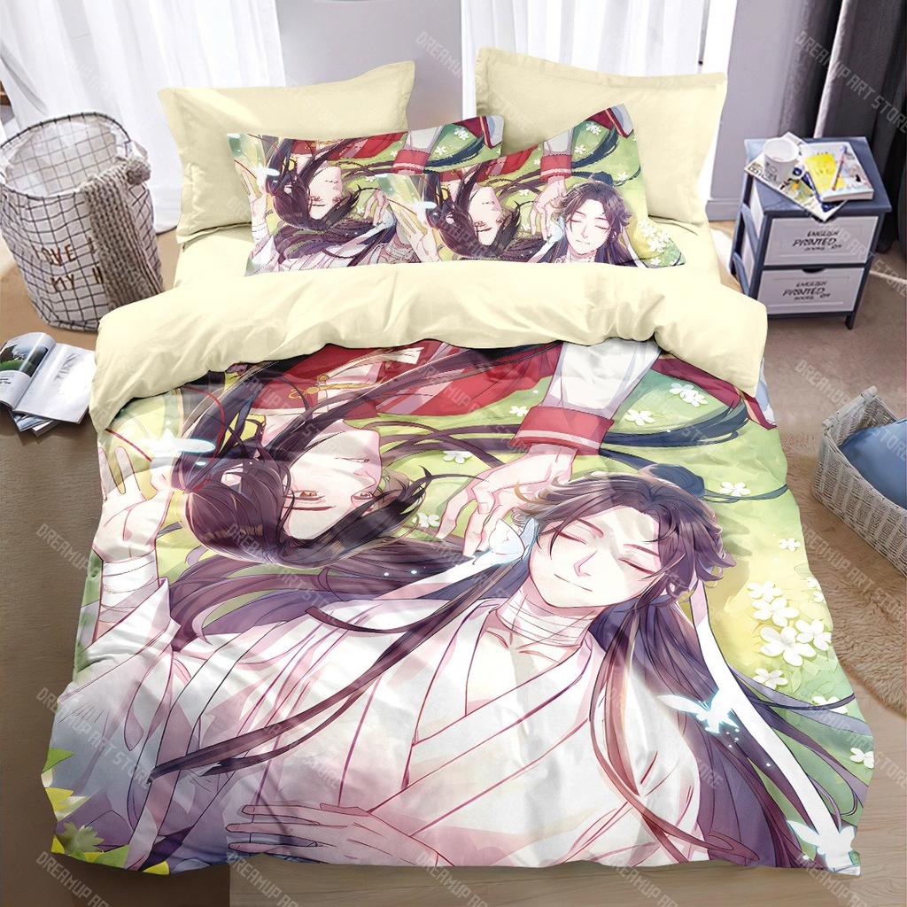 Heaven Official’s Blessing Bedding Set,Heaven Official’s Blessing Duvet Cover Comfortable Bed Single Double Bed Full Size Anime