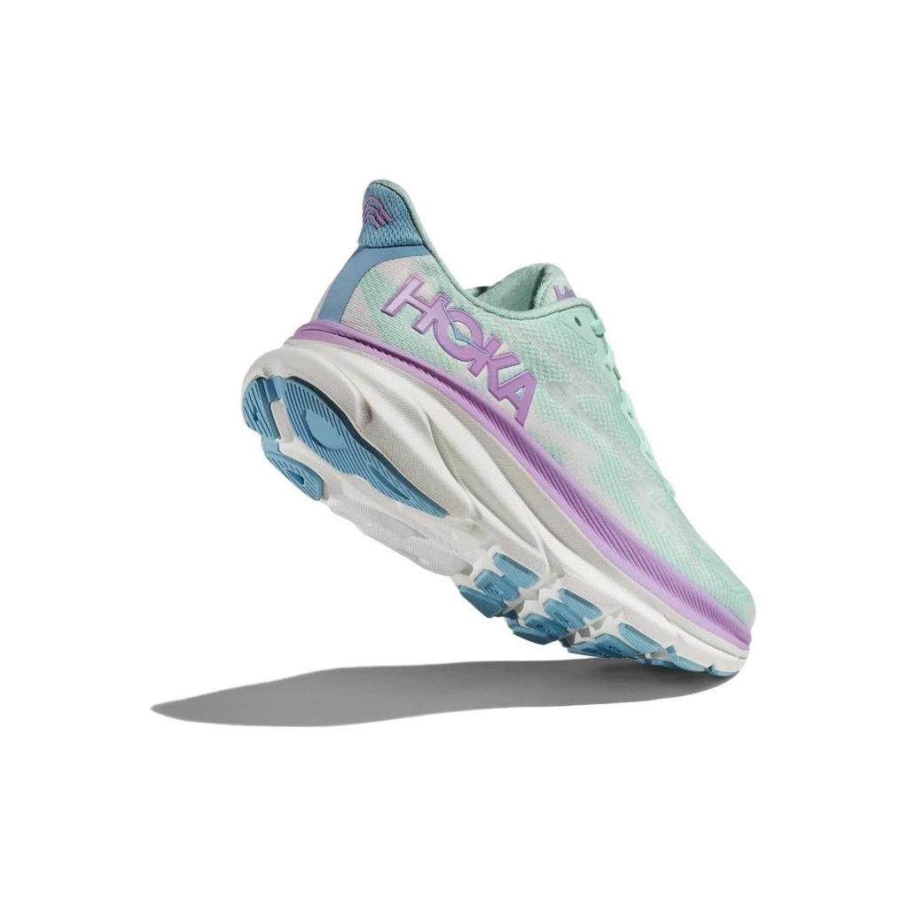 HOKA  Clifton 9 Sunlit Ocean Lilac Mist Women Sneakers Green 1127896-SOLM