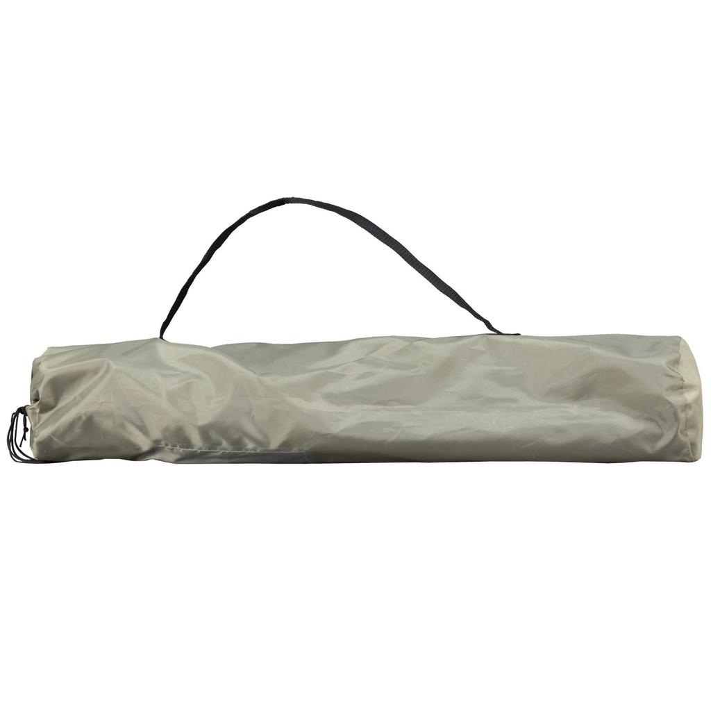 BUNDOK Lounge Chair Khaki with Storage for Watching Drink Holder BD-187KA Case, Collapsible, Barbecues, Sports,