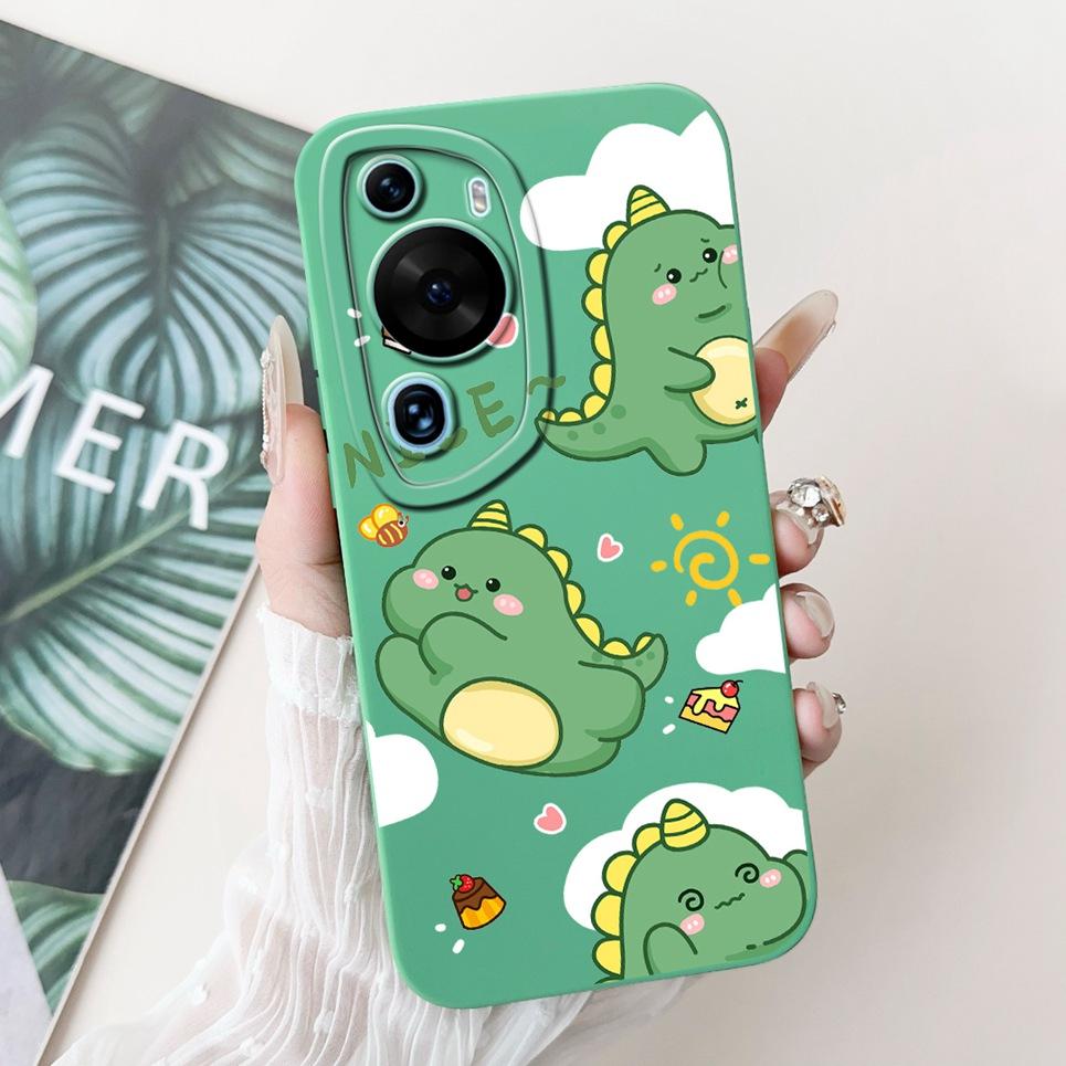 Cartoon Fashion Back Shell For Huawei P60 / P60Pro / P60Art Phone Bumper Case Soft Silicone Dragon Astronaut Funda HuaweiP60 Bag