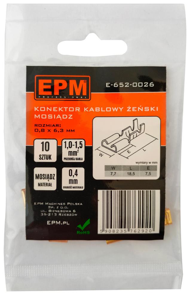 Sleeve Tip 1-1.5Mm 0.8-6.35 10 Pcs - E-652-0026