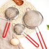 Mesh Silicone Handle Strainer Stainless Steel Powder Sieve Sifting Tool Flour Sifter Filter Spoon