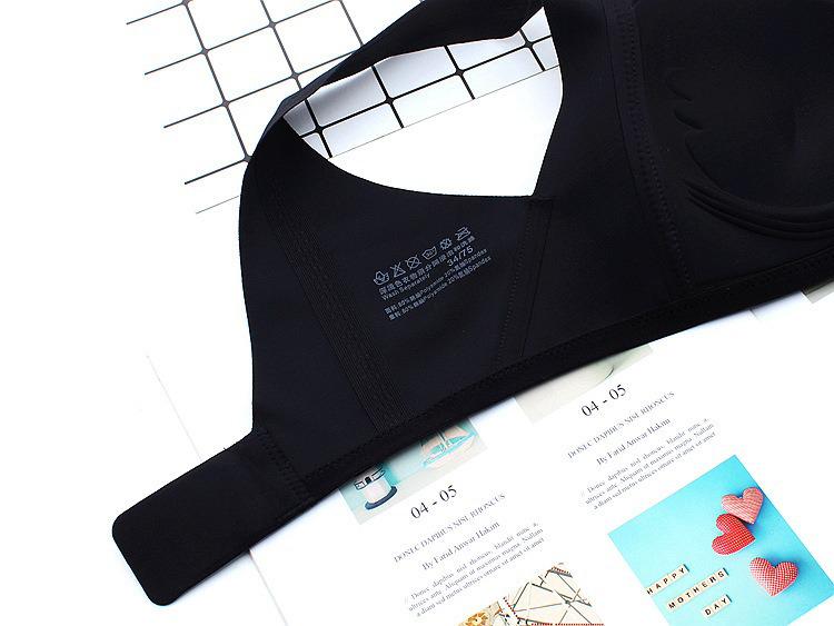 Women's Sexy Seamless Push-Up Bra: Wireless, Adjustable Front Buckle, Side Support, Beautiful Back Design