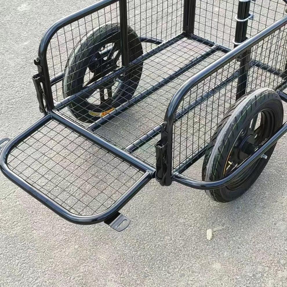 Portable Small Trailer for Outdoor Cart Electric Vehicles and Motorcycles