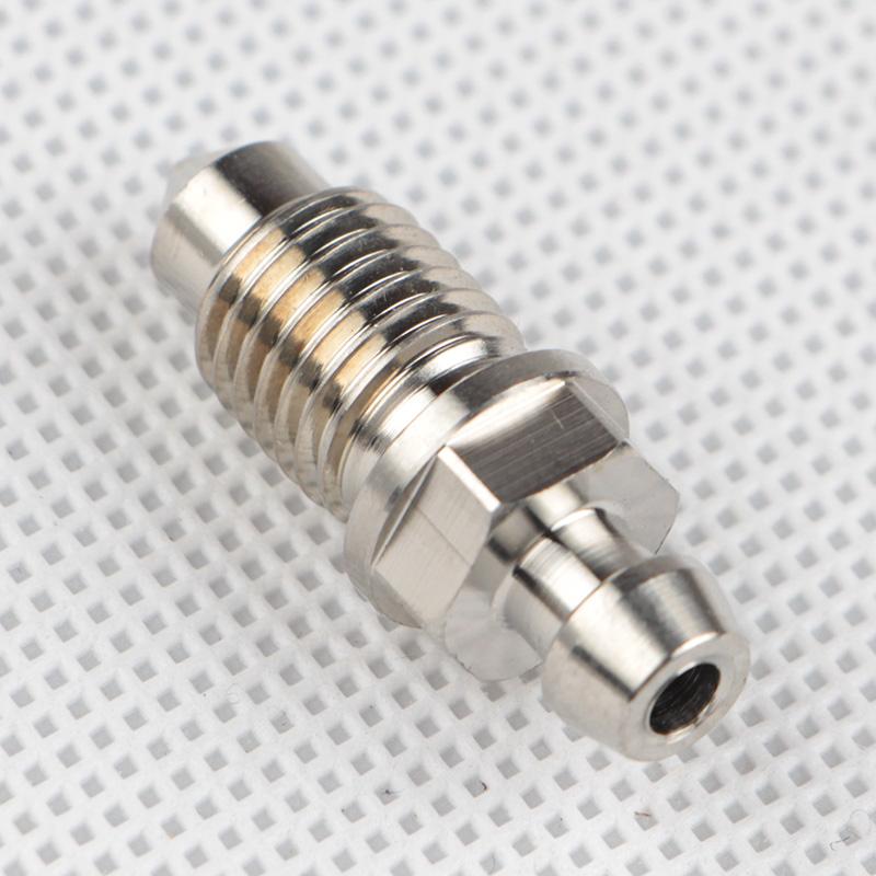 Universal CNC M10x18 Pitch 1.0/1.25mm Motorcycle Brake Calipers Bleed Screw Nipple Oil Hose Oil Drain Nozzle Bolt With Dust Cap