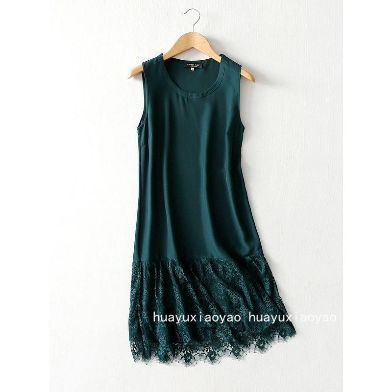 

Export Pure Yuan Export Tail Order Label Cut Women s Clothes Lace Crocheted Vest Dress Bottoming Skirt Wine Red (defect, price reduction) Eurocode-XS