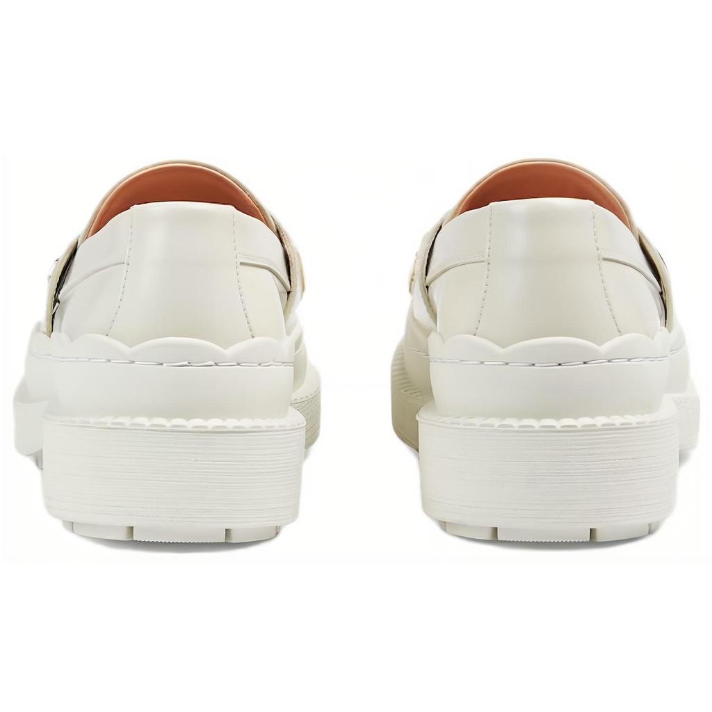 Gucci Loafers 6CM Women's White 752854 AACEW 9071